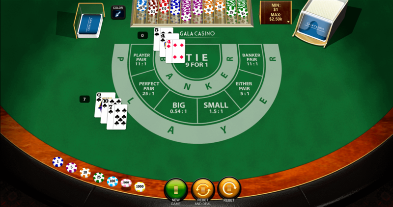 Baccarat game